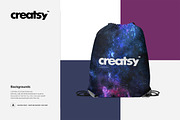 Drawstring Backpack 2 Mockup Set, a Product Mockup by creatsy4 (Thumbnail 7 of 9)
