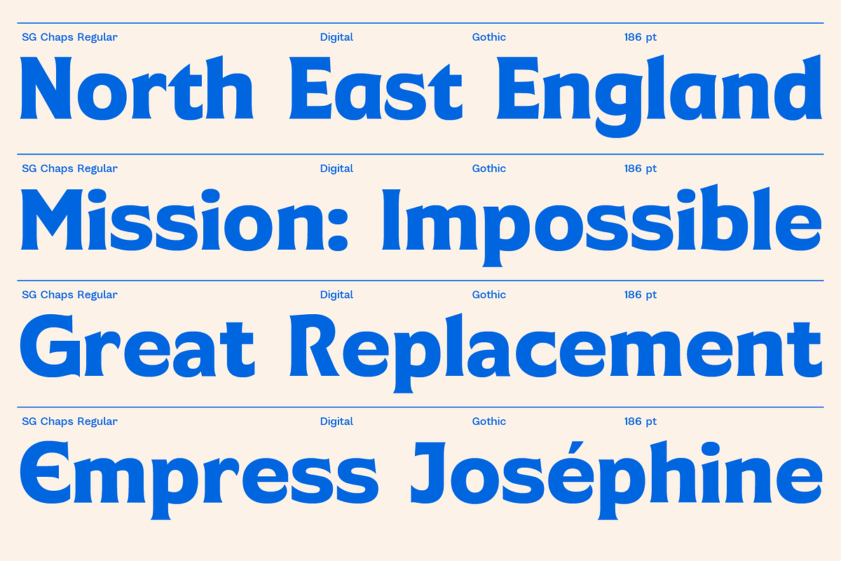 SG Chaps Serif Gothic, a Serif Font by Studio Gulden (Photo 9 of 12)