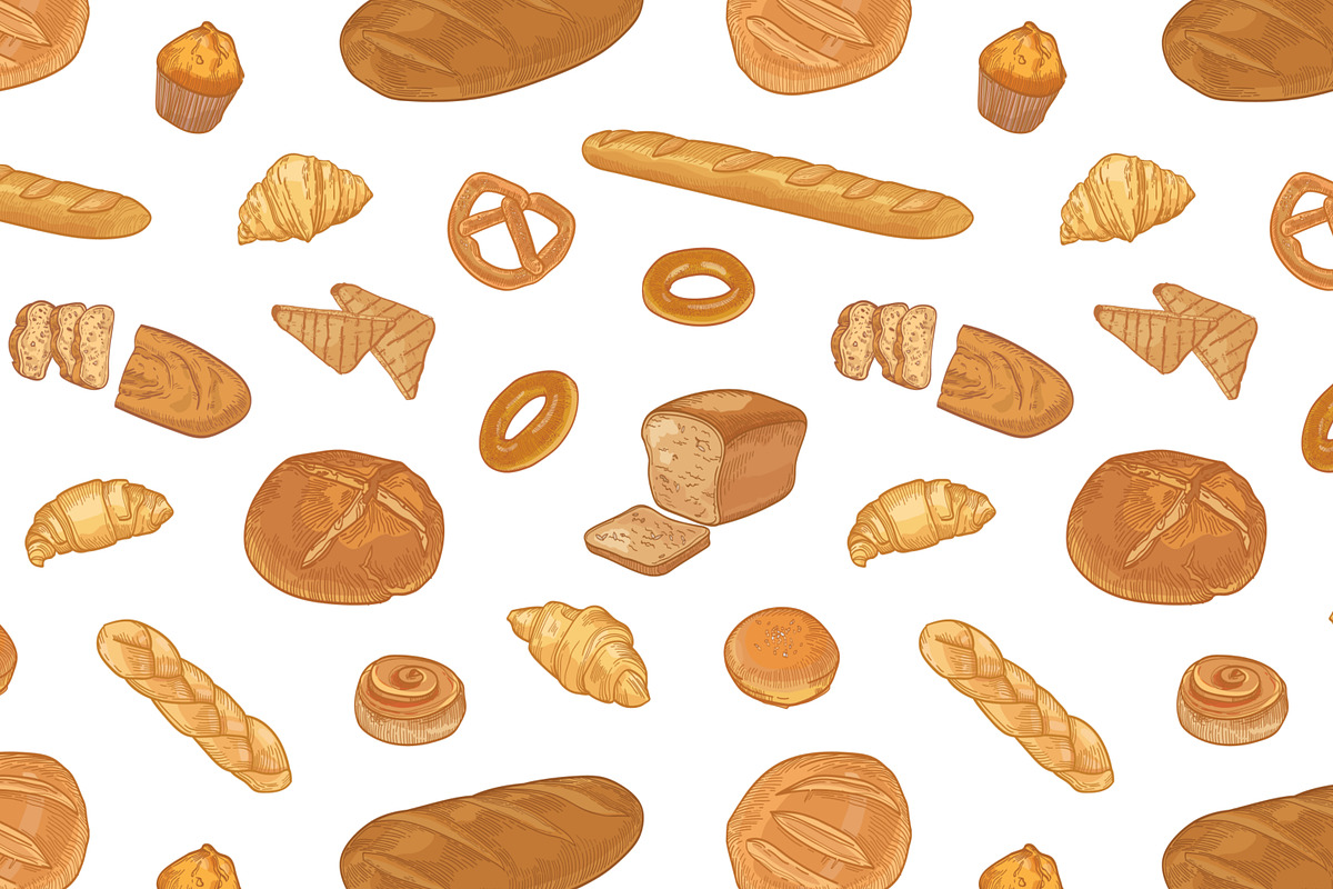 Bakery, hand drawn bundle, a Food Illustration by Good Studio (Photo 6 of 20)