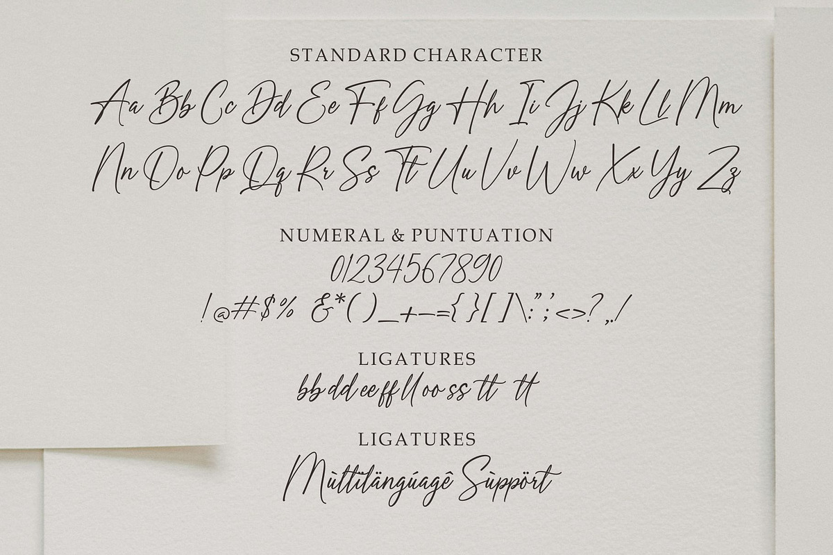 Herathine - Elegant Script, a Script Font by MJB Letters (Photo 9 of 10)