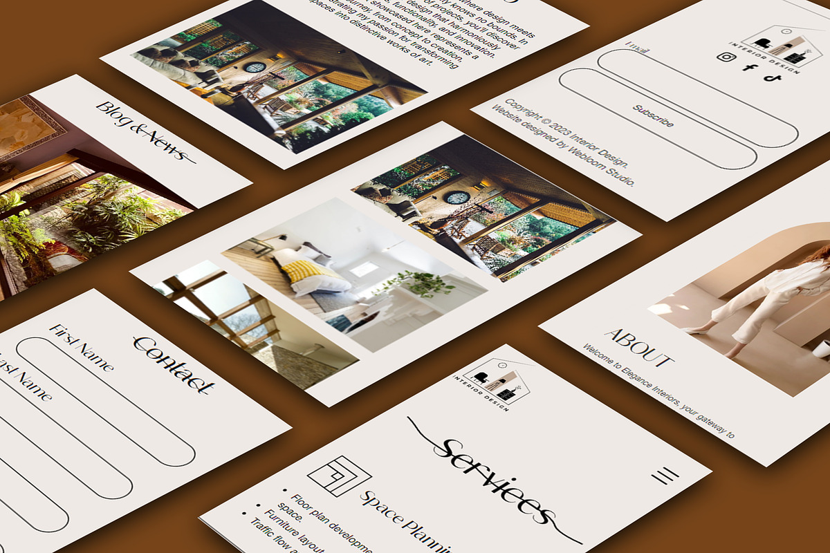 Portfolio Wix Website Template, a Wix Template by Webloom Studio - Wix (Photo 1 of 6)