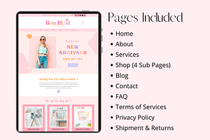 Wix Website Template-eCommerce Store