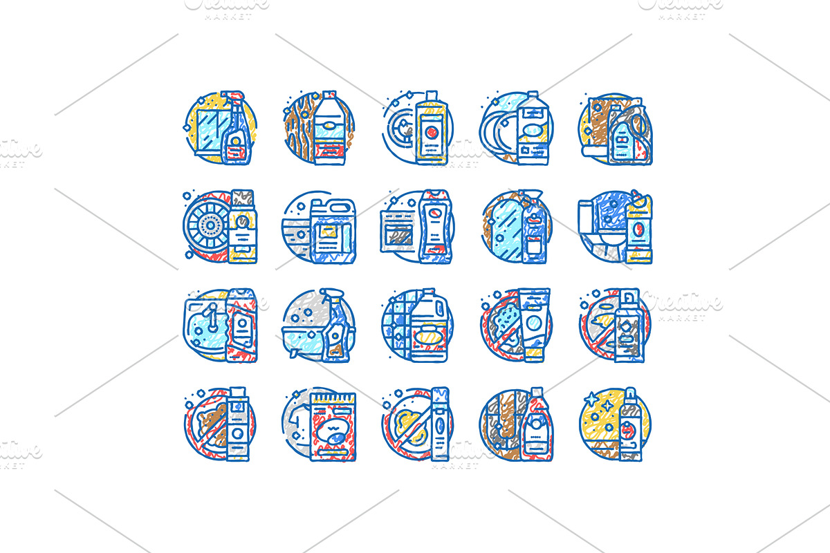 cleaner clean detergent wash hand, an Object Illustration by pikepicture