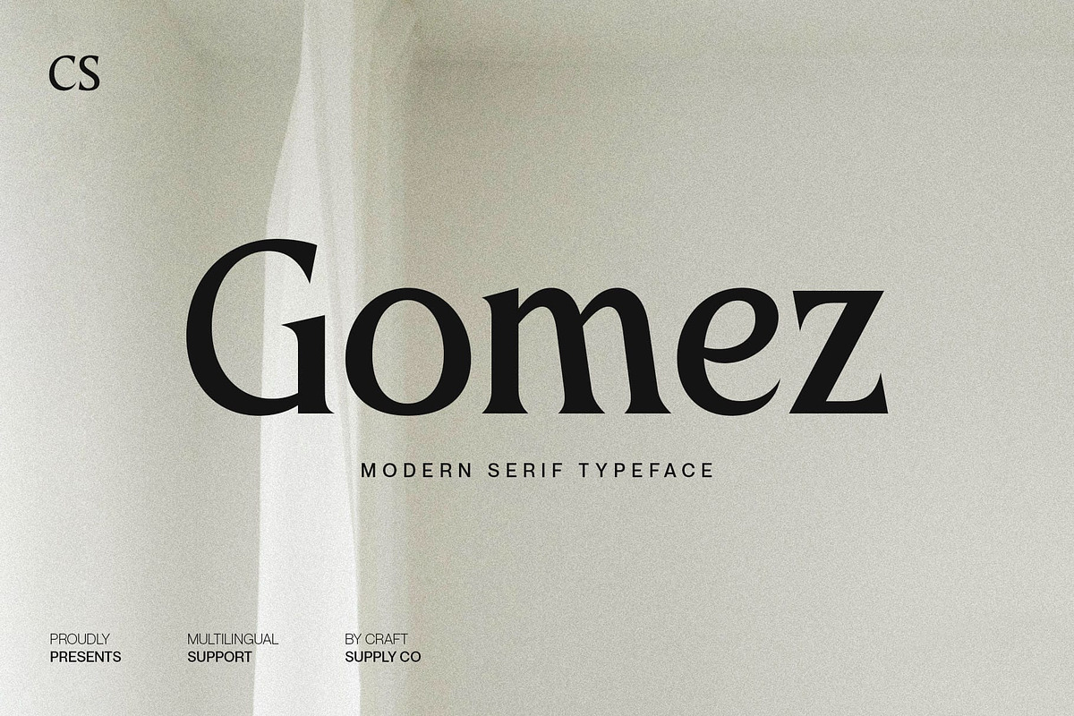 CS Gomez – Modern Serif Font, a Serif Font by Craft Supply Co. (Photo 1 of 8)