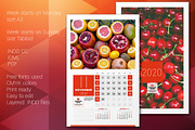 Wall Calendar 2020 + calendar poster, a Stationery Template by AntartStock (Thumbnail 5 of 5)