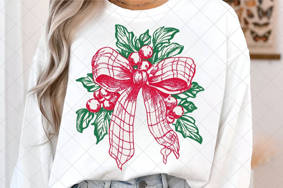 Christmas Line Art Png- Bow PNG, an Illustration by SinaCreation (Photo 3 of 7)