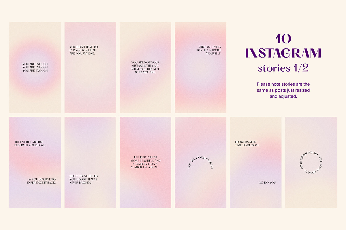 Canva Soft Dreams Instagram Bundle, a Social Media Template by Alice Store (Photo 8 of 9)