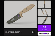 Knife Mockup, a Household Mockup by hiddemaru (Thumbnail 1 of 4)