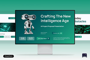 AI Project Proposal Pitch Deck, a Presentation Template by Claymoon Lab
