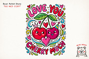 Valentine Love & Coffee Illustration, an Illustration by GlitterCraft (Thumbnail 9 of 41)