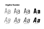 Arigaline Complete Family, a Sans Serif Font by Zone 6 (Thumbnail 5 of 14)