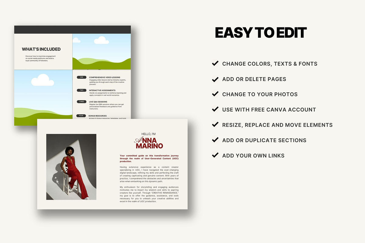 Course Sales Page Canva, a Landing Page Template by Studio Suvelle (Photo 5 of 7)