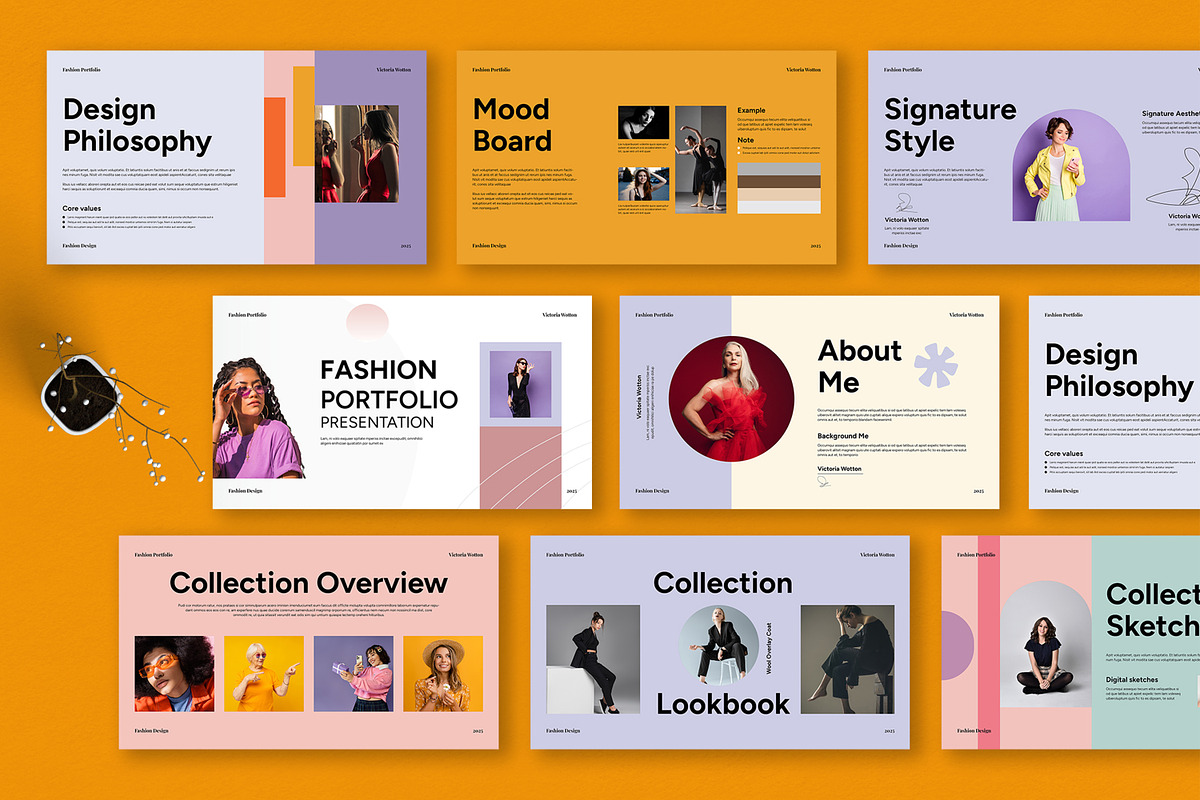 Fashion Portfolio Presentation, a Presentation Template by MightyDesign (Photo 5 of 8)