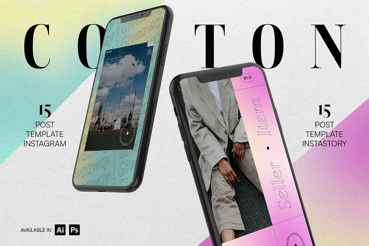 Cotton - Modern & Trendy Social Kit, a Social Media Template by Creative Zeune (Photo 1 of 4)