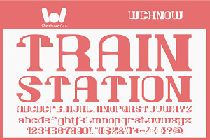 Train Station Font