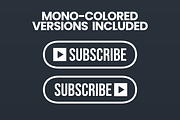 YouTube Subscribe Button icon, a Graphic by Vaughn Studios (Thumbnail 4 of 6)