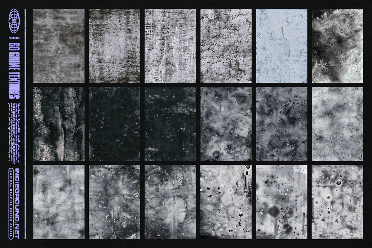 Grunge Textures, a Texture Graphic by Indieground Design Inc. (Photo 6 of 23)