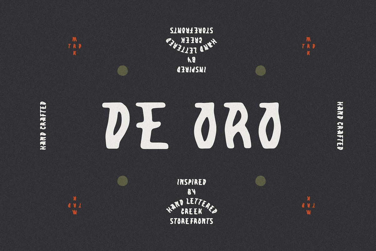 De Oro, a Font by James Coffman Design (Photo 1 of 4)