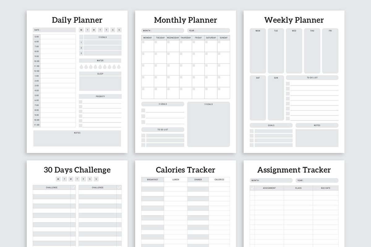 2026 Monday & Sunday Start Planner, a Stationery Template by MNT-Creator (Photo 10 of 11)
