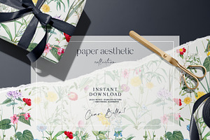 Vintage Summer Flower Paper Pack