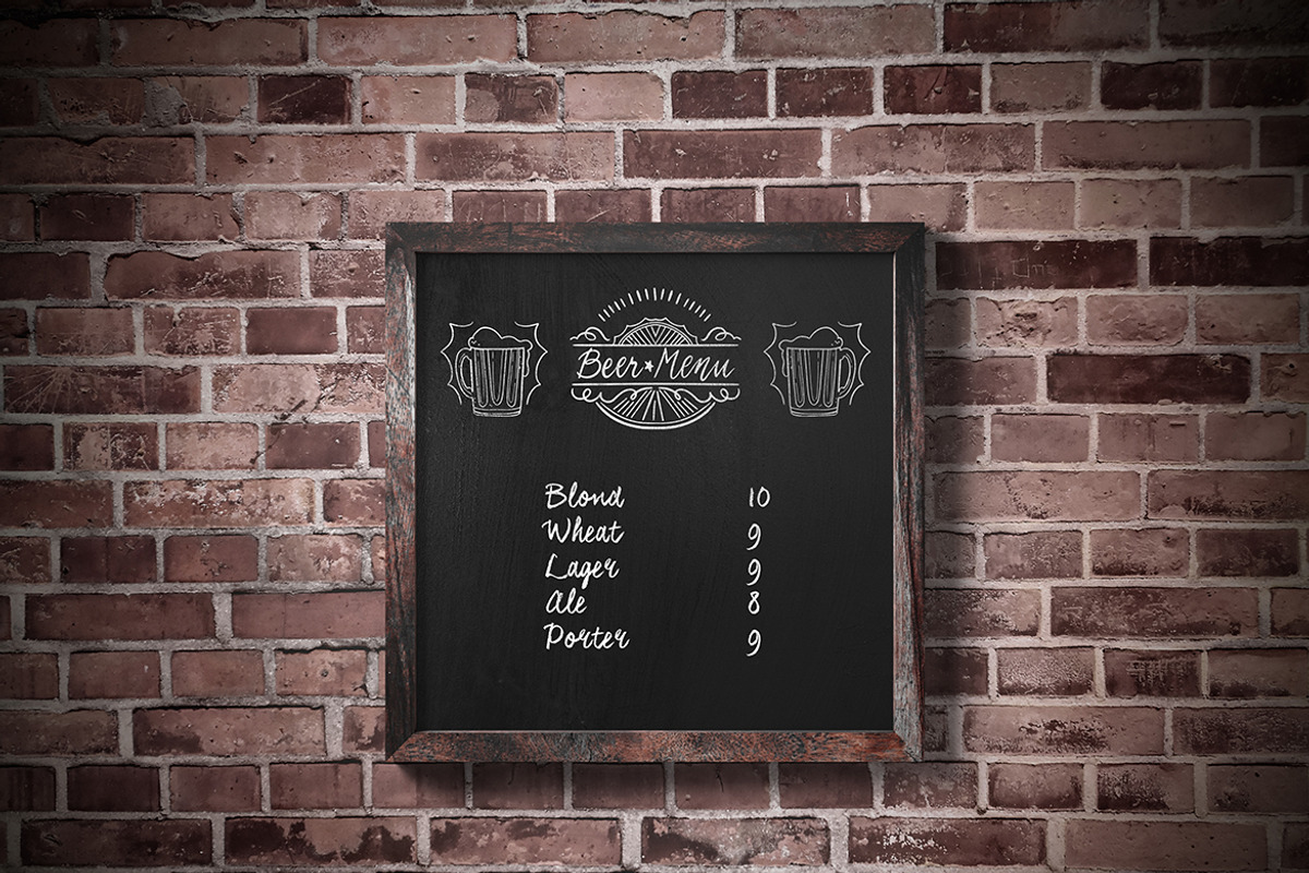 Chalkboard Mockup, a Product Mockup by professorinc (Photo 3 of 4)