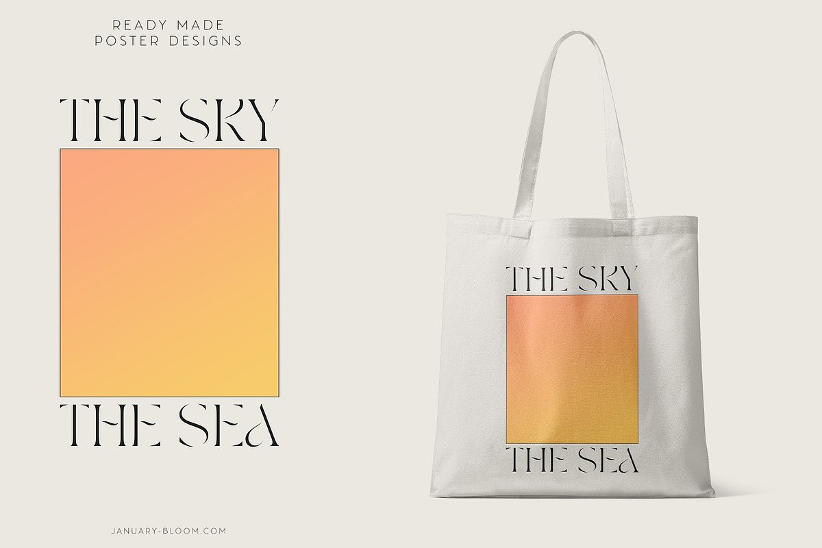 Beach, Sea & Gradient Poster Design, an Illustration by January Bloom (Photo 9 of 14)