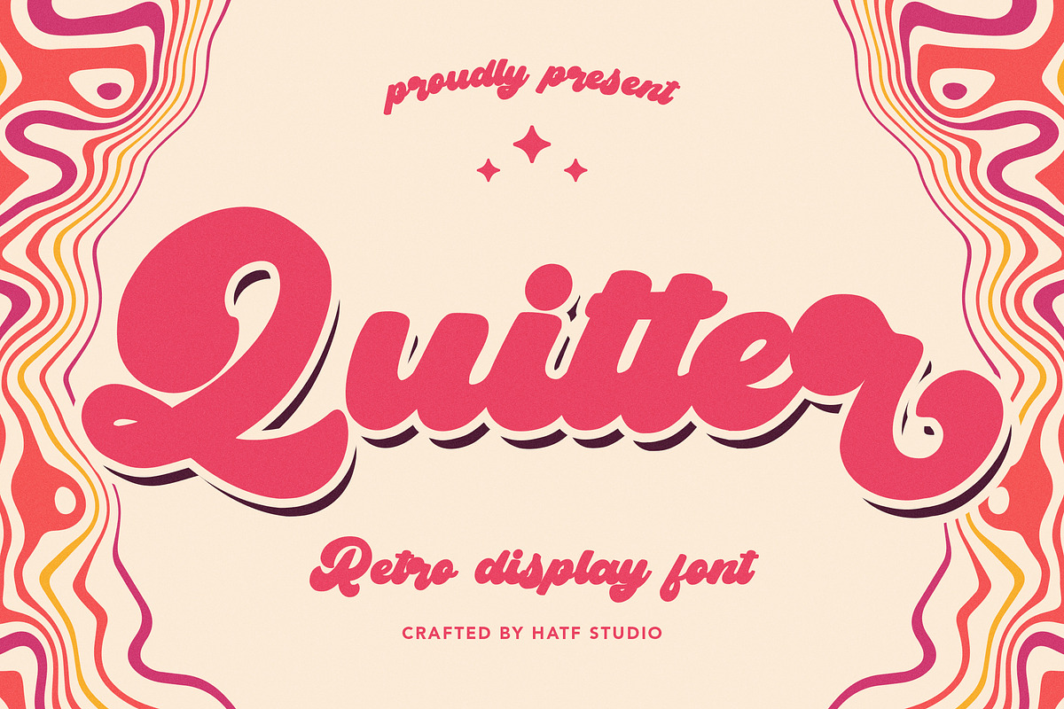 Quitter, a Handwritten Font by HATFSTUDIO (Photo 1 of 9)