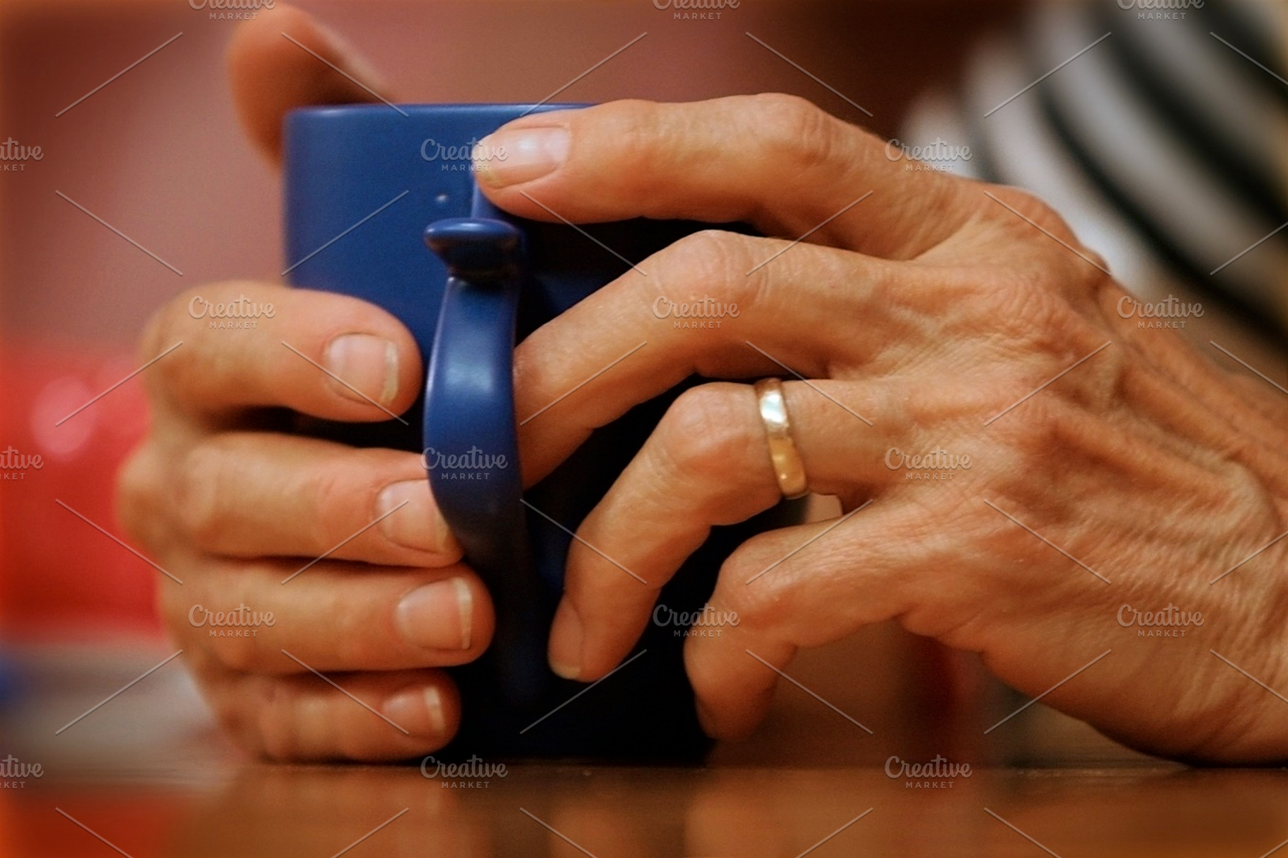 Warm heart stock photo containing hands and coffee