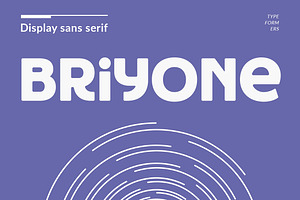 Briyone - Display Sans Serif, a Sans Serif Font by Typeformers