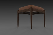 Chair with brown leather pillow, a Furniture 3D Model by NojskaAksjon (Thumbnail 13 of 20)