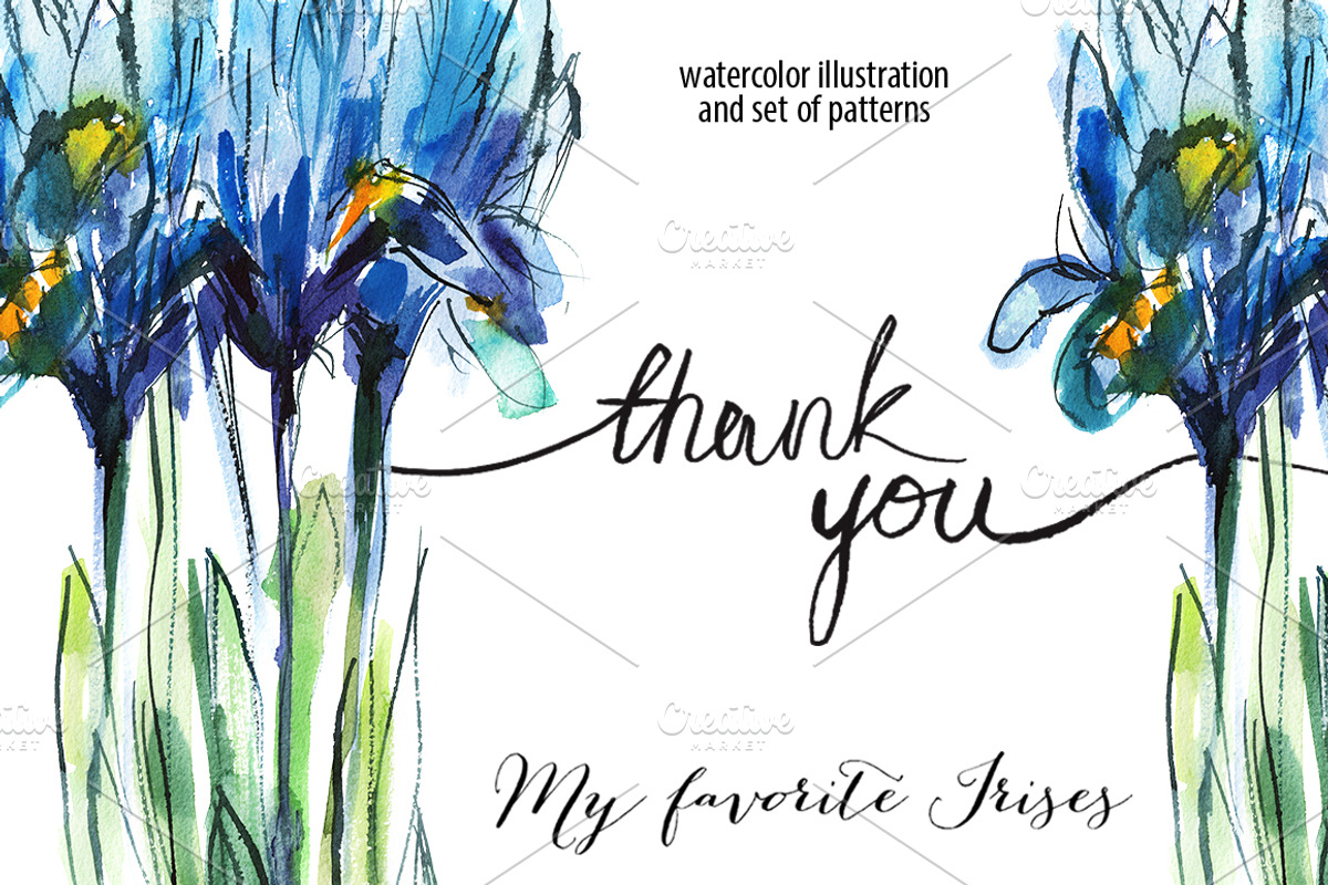 Irises thank you, a Texture Illustration by coconut_forest (Photo 1 of 5)