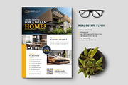 Real Estate Flyer, a Flyer Template by GraphicsBurg (Thumbnail 1 of 2)