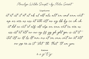 Marilyn Wilde Handwriting Script, a Script Font by Mila Garret (Thumbnail 17 of 18)