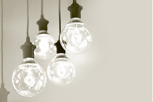 Vintage light bulbs illuminating a, an Arts & Entertainment Photo by Anna Efetova