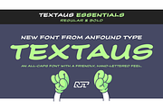Textaus - Essentials, a Handwritten Font by Anfound Type (Thumbnail 1 of 9)