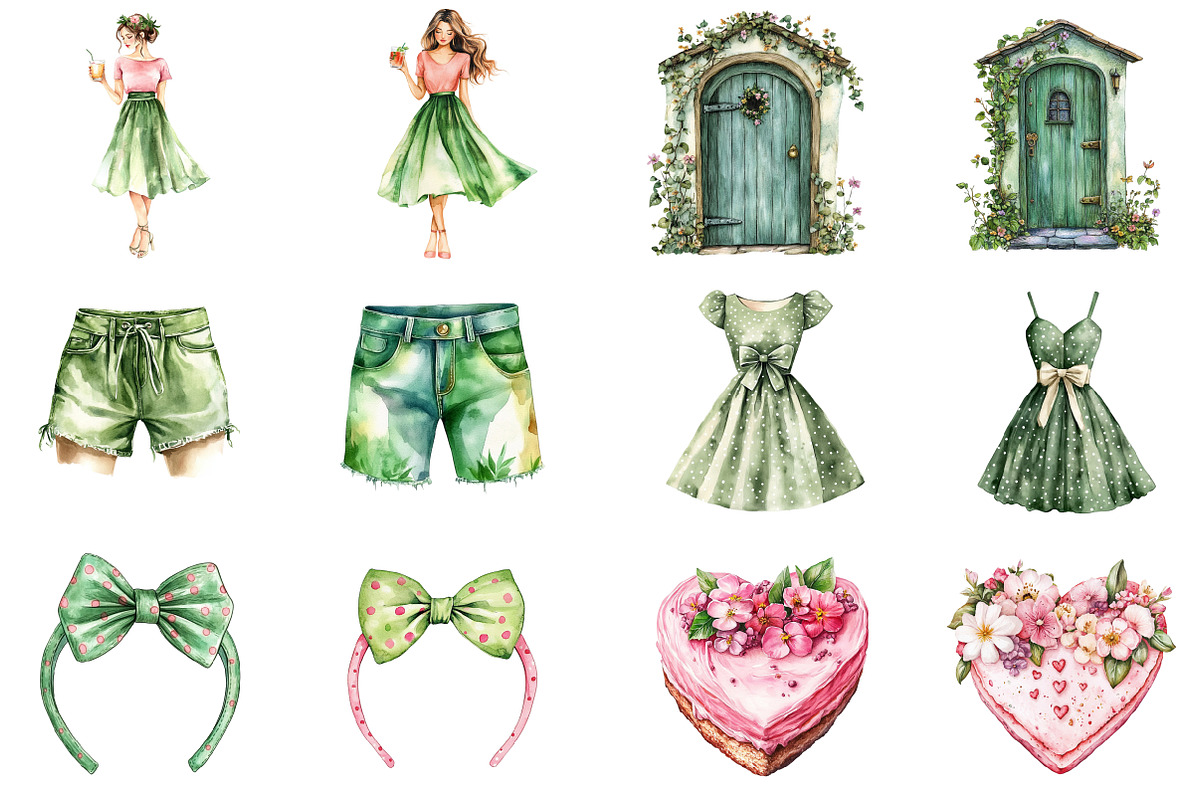 Watercolor Summer Mood Clipart, an Illustration by CitraGraphics (Photo 5 of 5)