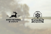 Vintage B&W Roughen Logo Badge, a Branding & Logo Template by Manudesign (Thumbnail 4 of 4)