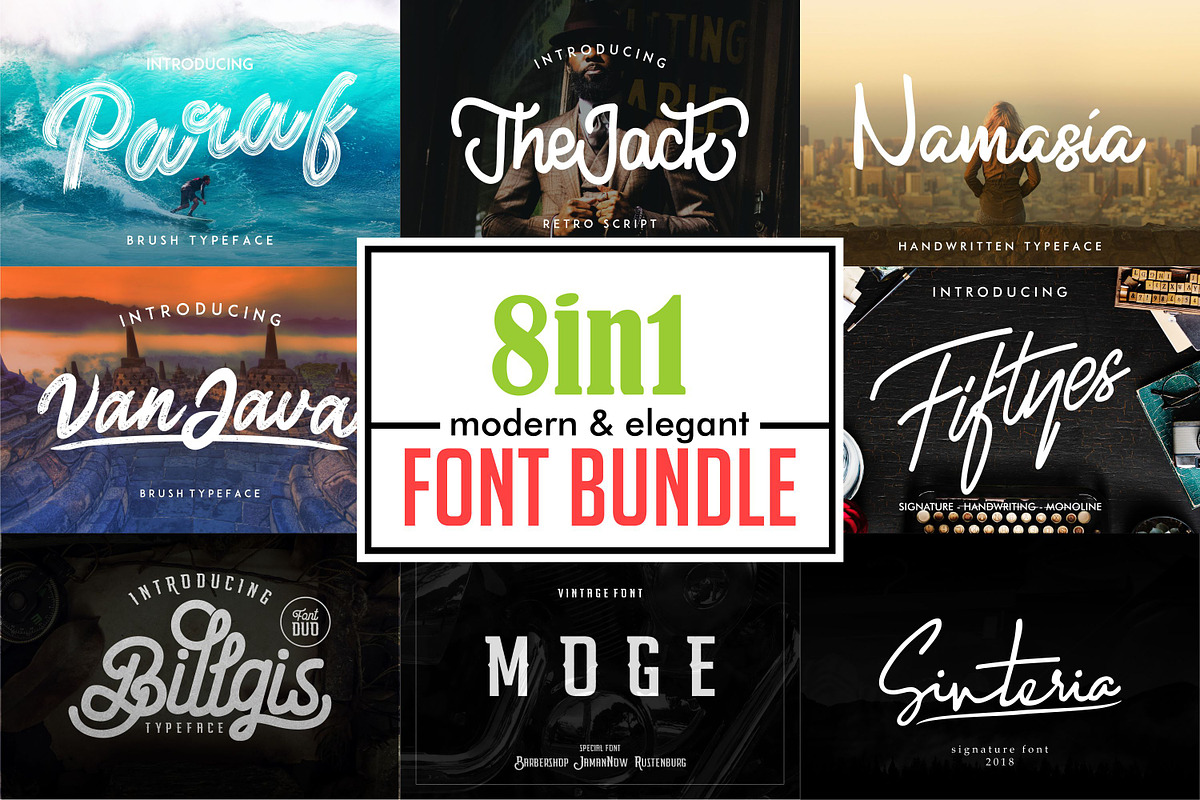 Elegant Font Bundle | Logo Font