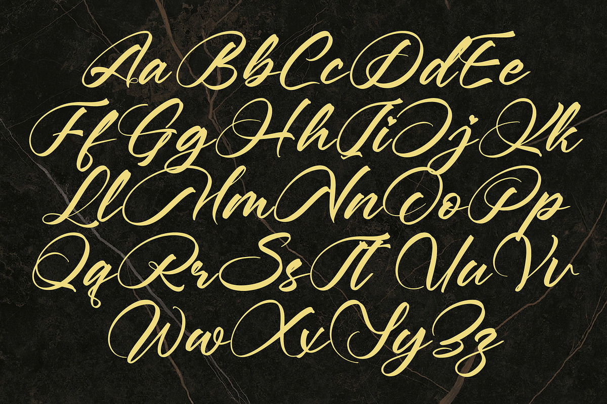 Boytang Keghora Calligraphy Font, a Script Font by Letterena Studios Script (Photo 15 of 20)