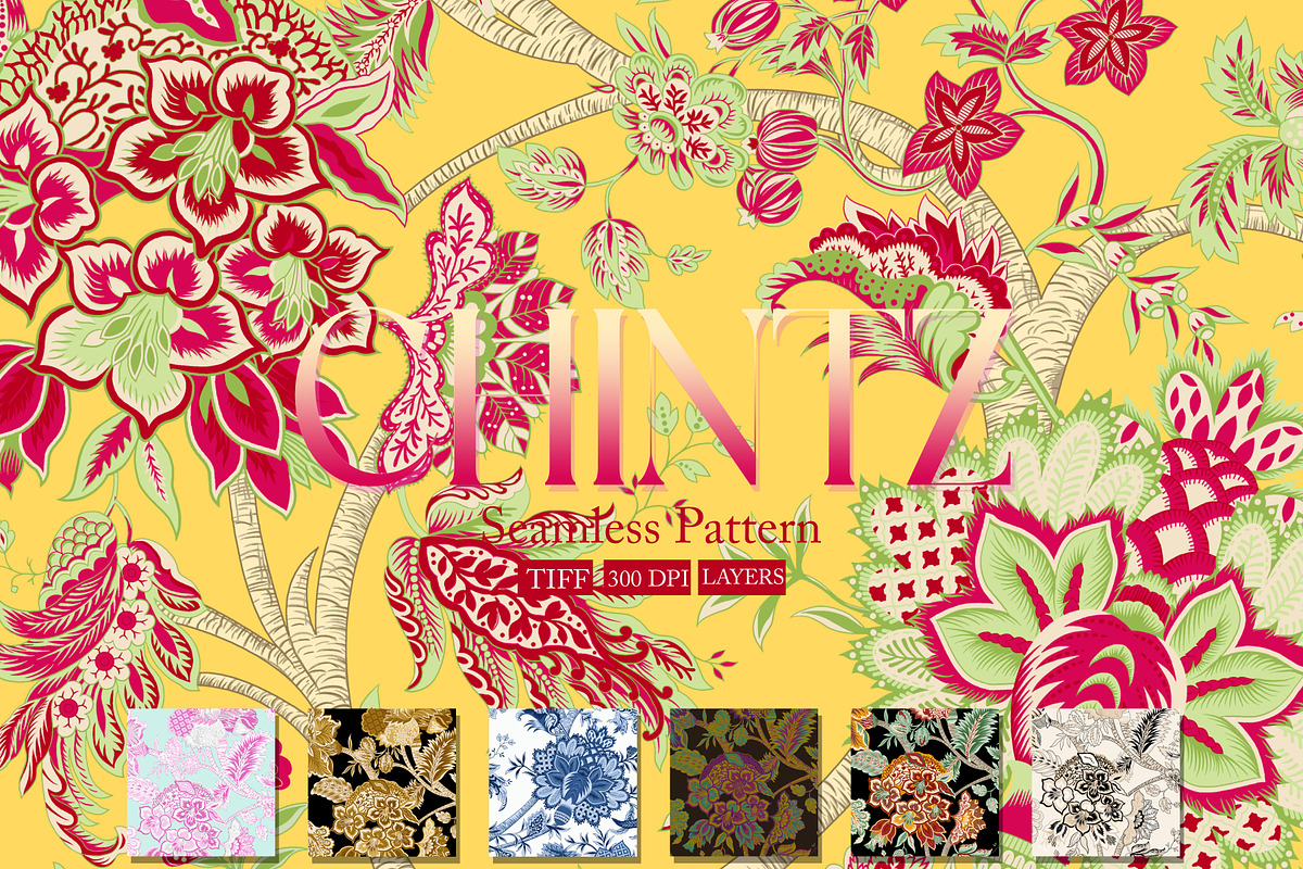 CHINTZ Floral Seamless Pattern, a Pattern Graphic by Fabrivo (Photo 1 of 10)
