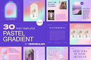 Instagram Social Media CANVA Pastel, a Social Media Template by Vermeulen Design Studio (Thumbnail 1 of 5)