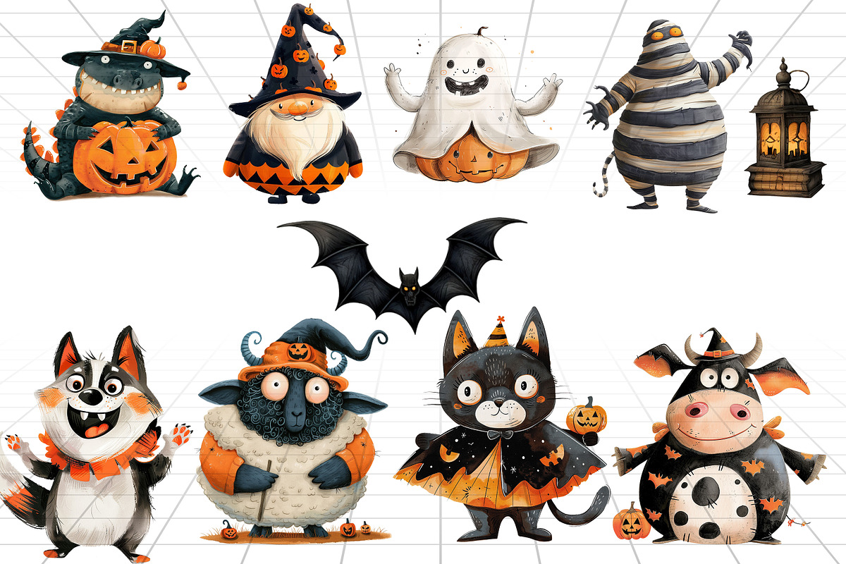 Halloween clipart, spooky graphics, an Object Graphic by MajorArtTm (Photo 2 of 6)