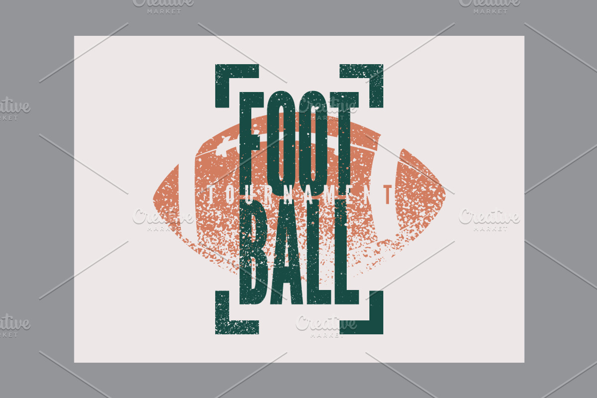 American Football grunge vector set., a Sport Illustration by PoPaShop (Photo 3 of 6)