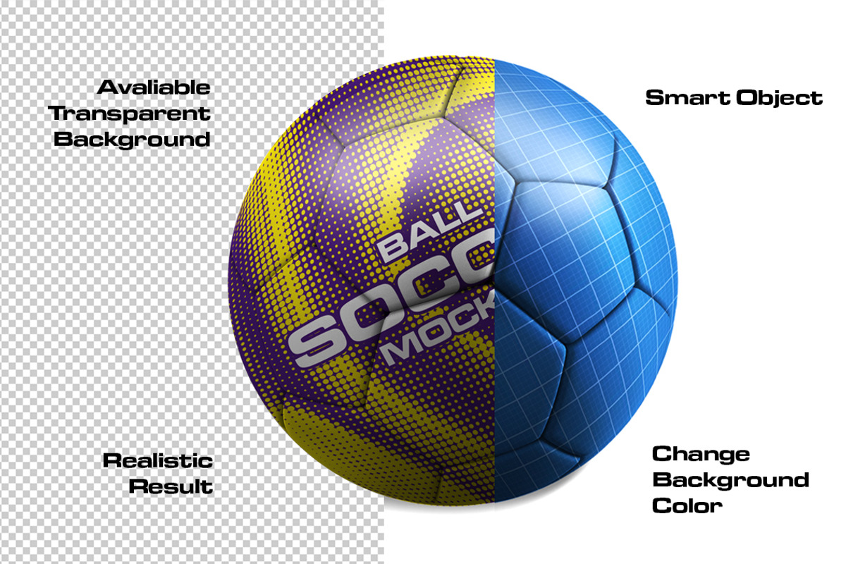 Soccer Ball Mockup, a Product Mockup by Jiwstudio (Photo 2 of 5)