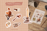 Vintage Girl Clipart. Dark Academia, an Illustration by Heartwarming Art (Thumbnail 4 of 10)