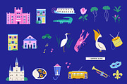 New Orleans Illustrated Map & Poster, an Illustration by danceyourlife (Thumbnail 4 of 6)