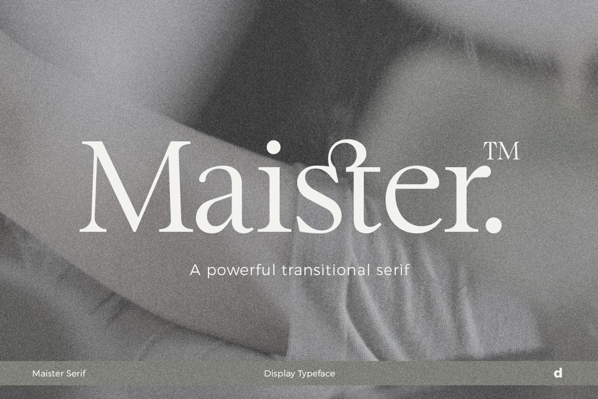 Maister//Display Serif, a Serif Font by Dora Typefoundry (Photo 1 of 20)