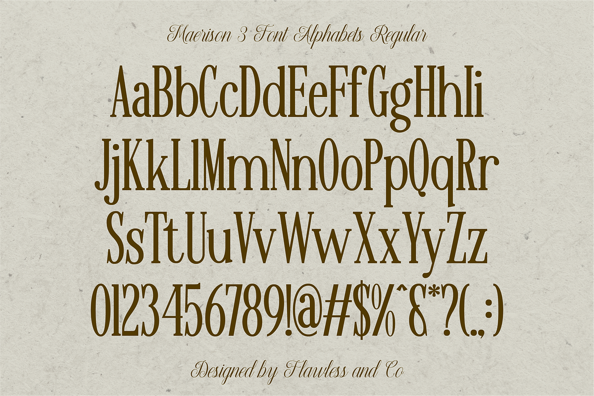 Maerison - Trio Serif Script Font, a Serif Font by Flawless And Co (Photo 7 of 10)