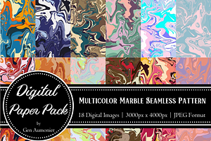 Multicolor Marble Pattern Set