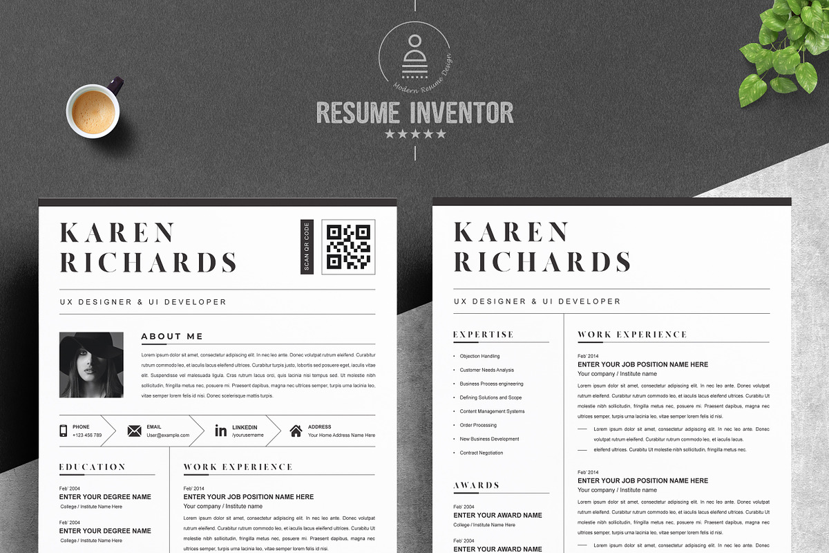JOB WINNING RESUME - 50 TEMPLATES, a Resume Template by ResumeInventor (Photo 156 of 184)